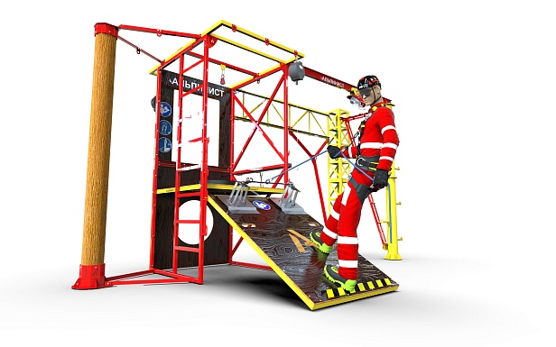 г. Москва. ПАО «Мосэнерго» установили учебный полигон "Альпинист 02-02" для обучения на высоте и в замкнутом пространстве  г. Москва. ПАО «Мосэнерго» установили учебный полигон "Альпинист 02-02" для обучения на высоте и в замкнутом пространстве