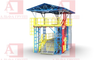 Практические занятия на тренажёре Альпинист-03-06-3А получение практических навыков при работе на высоте. Комплекс для аудиторий учебных центров. Учебно-тренировочный полигон Альпинист-03-06-3А от АЛЬФА ГРУПП для практических занятий на высоте и в замкнутом пространстве с применением средств индивидуальной защиты и стационарных анкерных систем.