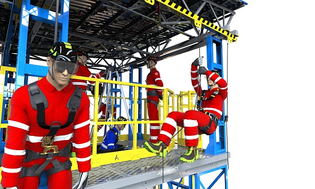 г.Новочебоксарск.На «Химпроме» открыт «Альпинист» – первый в Чувашии полигон обучения высотным работам